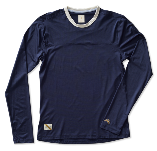 TRACKSMITH - Twilight Slim-Fit Logo-Appliquéd Stretch-Mesh T-Shirt - Blue  Tracksmith