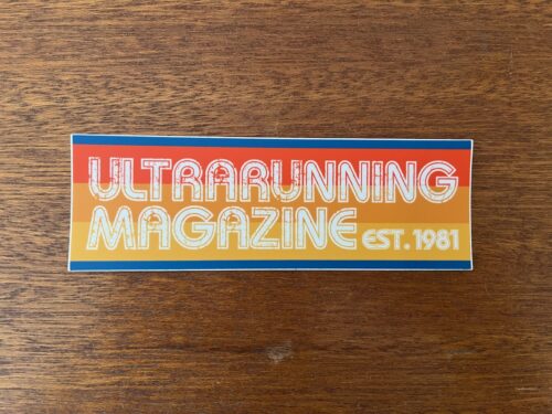 UltraRunning Magazine Throwback Sticker - Large